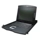 PLANET 17 16-Port Combo VGA LCD KVM switch Rack mounting Black