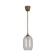Brilagi - LED lestenec na kablu R GLASS 1xE27/60W/230V, premer 14 cm, rjava/dimno siva