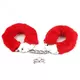 Metalne lisice sa crvenim krznom | Red Furry Metal Cuffs