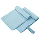 vidaXL Športne brisače 2 pcs Modra 50 x 30 cm Poliester in poliamid