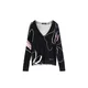 Desigual Pulover lila / roza / črna / bela