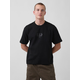 GAP Crop T-Shirt with 1969 Heavyweight Logo - Mens