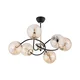 Luster na šipci AURORA 6xE14/10W/230V crna/zlatna