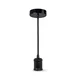 Ledvance - Visilica na sajli PENDULUM ROBBIN 1xE27/15W/230V crna