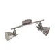 Eglo Seras spot/2, led, gu10, 2x3,3w, 2x240lm, nikl/antik
