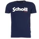Schott Majice s kratkimi rokavi LOGO Modra