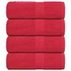 Vidaxl Pralne brisače FROGN 4 kosi rdeče 30x30 cm 360 g/m2