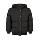 Girls Puffer Hooded Jacket Black