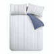 Bijela/plava pamučna posteljina za bračni krevet 200x200 cm Hastings Stripe – Content by Terence Conran