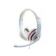 GEMBIRD MHS-03-WTRD Slušalice sa mikrofonom, 1x3.5mm white/red