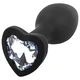 Sunfo sil plug heart S silver