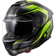 LS2 FF808 Stream II Fury Black/H-V Yellow 3XL Čelada