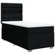 Vidaxl Box spring postelja z vzmetnico črn 90x190 cm blago
