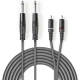 NEDIS COTH23320GY15 Stereo Audio Cable, 2x6.35mm muski na 2xRCA muski 1.5m dark grey
