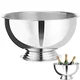Bar Up Jeklena posoda za punč za šampanjec, premer 13 l, 393 x 214 mm - srebrna