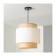 Brilagi - Luster na sajli CERIA 1xE27/40W/230V prečnik 30 cm crna/bež/bela