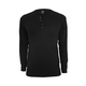 Henley L/S Basic T-Shirt Black