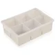 shumee Silikonski model za ledene kocke bež barve s pokrovom XXL 18,5x12x5 cm