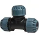 shumee T-kos 90* PP 32mm objemka 10bar črno-modra