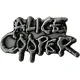 Alice Cooper Dripping Logo Silver Odznak 38 x 23 mm