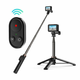 TELESIN Vlog selfie stick za športne kamere + BT daljinec, črna