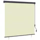 vidaXL Zunanje rolo senčilo 160x250 cm krem