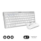 Subblim Kombinirano tipkovnico Subblim Multidispositive Compact Silver/White Bluetooth, (20605506)