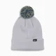 PUMA FC Pom Pom Beanie Hat Youth, Silver Mist