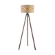 Duolla - Podna lampa DUO 1xE27/60W/230V, prečnik 44 cm, bež/braon