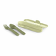 Suavinex Go Natural Cutlery Set pribor 12 m+ Green 3 kom