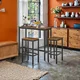 Songmics Set barske mize 100x40x90 cm rjave barve