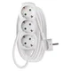 Podaljšek 3 m/3 vtičnice/beli/PVC/1,5 mm2