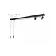VESTA 484 VISILICA/PLAFONSKA SVETILJKA 33W+2*5W+2*6W 3000K CRNA