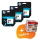 HP - Komplet kartuš HP N9K06AE nr.304 (črna), original, 3 kosi + DARILO GRATIS