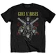 Guns N Roses Majica Pistols & Roses Unisex Black S