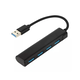 USB Hub 4 port Mark F702 3.0 Tip C Crni
