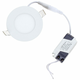 Berge LED krožna plošča BRGD0059 83x83x15mm za vgradnjo - SANAN 2835 - 3W - 230V - 200Lm - hladno bela