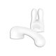 Komplet nastavkov za vibrator Bodywand Curve, bel