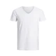 JACK & JONES Majica BASIC V-NECK TEE S/S NOOS, bela