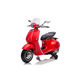 Beneo Električni motocikl Vespa 946 također sa rikverc, crvena, sa pomoćnim kotačima, Licenca, 2 x 6V Baterija, 2x 30W Motor, Kožno sjedalo, MP3 Player sa USB ulazom