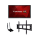 ViewSonic IFP7550-E1 - 75” ViewBoard® 4K Ultra HD Interactive Flat Panel Bundle