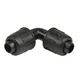 shumee Koleno 90° PP 25 mm zaklepanje 4 palice črne barve