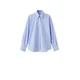 MANGO Bluza REGU mornarska / svetlo modra / bela