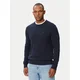 Tommy Jeans Pulover Essential DM0DM22853 Mornarsko modra Slim Fit