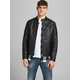 Jack&Jones Moška jakna JJEROCKY 12147218 Black PU (Velikost XXL)