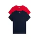 Tommy Jeans Majica  mornarska / rdeča