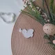 KREATIVNI SLATKIŠI Modla za kolače i ukrase Ptica, 7 cm, Bela