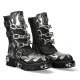 Čevlji NEW ROCK - CRUST NEGRO, ESPEJO PLATA, ESPEJO - M.727-S6