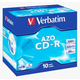 Verbatim CD-R DataLifePLUS Crystal AZO 52x, 10pcs in box 43327