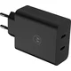 MCD-1252 Motorola TurboPower Duo 2xUSB-C 125W Polnilec + USB-C/USB-C podatkovni kabel črn